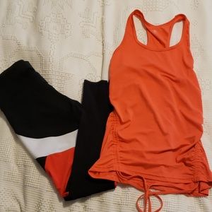 Gapfit workout top and Onzie brand workout pants